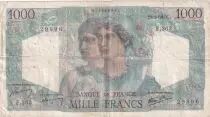 France 1000 Francs Minerva and Hercules - 09-01-1947 - Serial F.363 - F.41.18
