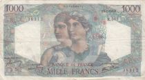 France 1000 Francs Minerva and Hercules - 09-01-1947 - Serial R.362