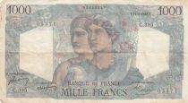 France 1000 Francs Minerva and Hercules - 11-03-1948 - Serial C.395