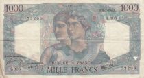 France 1000 Francs Minerva and Hercules - 11-07-1946 - Serial K.305