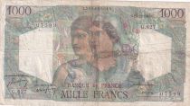 France 1000 Francs Minerva and Hercules - 15-12-1949 - Serial G.627 - F.41.30
