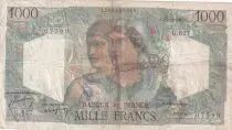 France 1000 Francs Minerva and Hercules - 15-12-1949 - Serial G.627 - F.41.30