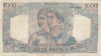 France 1000 Francs Minerva and Hercules - 16-05-1946 - Serial L.276
