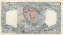 France 1000 Francs Minerva and Hercules - 16-05-1946 - Serial O.273