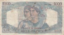 France 1000 Francs Minerva and Hercules - 16-05-1946 - Serial O.279