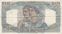 France 1000 Francs Minerva and Hercules - 17-01-1946 - Serial E.173