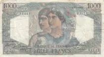 France 1000 Francs Minerva and Hercules - 17-02-1949 - Serial U.517