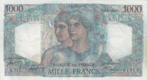 France 1000 Francs Minerva and Hercules - 1950  - Pair of false - Serial S.403 Number 44520 - False called Rocher and Versini
