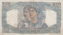 France 1000 Francs Minerva and Hercules - 26-08-1948 - Serial N.472