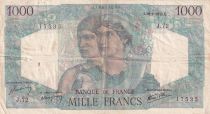 France 1000 Francs Minerva and Hercules - 28-06-1945 - Serial J.72
