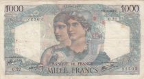 France 1000 Francs Minerva and Hercules - 31-05-1945 - Serial O.22