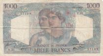 France 1000 Francs Minerva and Hercules - 31-05-1945 - Serial V.31