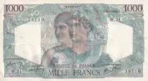 France 1000 Francs Minerva and Hercules - 31-05-1945 Serial W.24 - VF