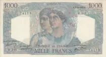 France 1000 Francs Minerve and Hercule -  03/10/1946  - S&eacute;rie W.348