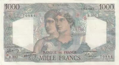 France 1000 Francs Minerve et Hercule - 11-03-1948 - S�rie B.392