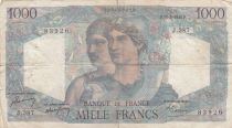 France 1000 Francs Minerve et Hercule - 11-03-1948 - Série J.387