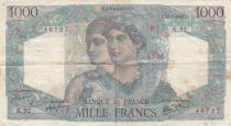 France 1000 Francs Minerve et Hercule - 12-07-1945 - Série K.92