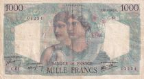 France 1000 Francs Minerve et Hercule - 28-06-1945 - Série C.61 - F.41.05