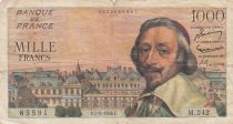France 1000 Francs Richelieu -  01-03-1956 - Serial M.242