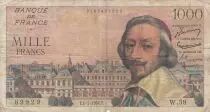 France 1000 Francs Richelieu -  01-07-1954 - Serial W.59