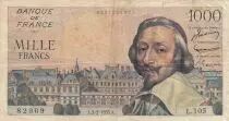 France 1000 Francs Richelieu - 03-02-1955 - S&eacute;rie L.105