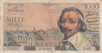 France 1000 Francs Richelieu - 07-10-1954 - Série D.83
