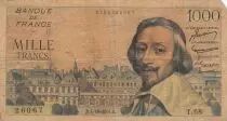 France 1000 Francs Richelieu - 07-10-1954 - S&eacute;rie T.68