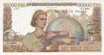 France 10000 Francs - Génie Français - 02-02-1956 - Serial E.10680 - P.132