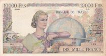 France 10000 Francs - Specimen - ND (1945) - VF - P.132s