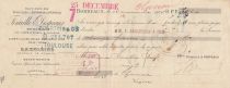 France 12 francs - Bank cheque receipt - Fenaille et Despeaux - 24-11-1906