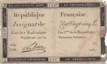 France 125 Livres - 7 Vend&eacute;miaire An II - 1793 - Sign. Lariviere - S&eacute;rie 2598