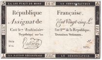 France 125 Livres - 7 Vendémiaire An II - 1793 - Sign. Valliere - TTB
