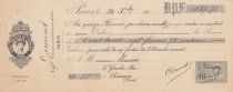 France 137.75 francs - Bank cheque receipt - Besançon -24-10-1912