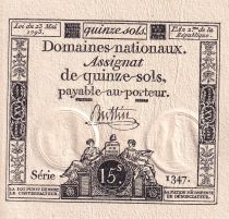 France 15 Sols - Liberté et Droit (23-05-1793) - SPL - Sign. Buttin