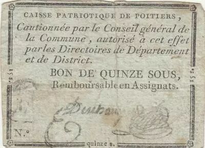 France 15 sous - Vienne - Poitiers - 1791