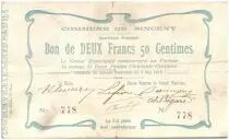 France 2,50 F Sinceny City - 1915