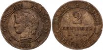France 2 centimes Ceres - Third Republic - 1878 A