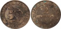 France 2 centimes Ceres - Third Republic - 1879 big A