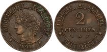 France 2 centimes Ceres - Third Republic - 1895A