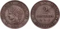 France 2 Centimes Ceres - Third Republic - 1896 A Paris