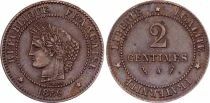 France 2 Centimes C&eacute;r&egrave;s - Troisi&egrave;me R&eacute;publique - 1886 A