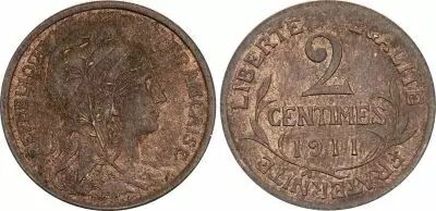 France 2 centimes Dupuis - Troisi�me R�publique - 1911