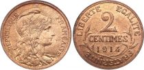 France 2 Centimes Liberty head - 1914