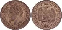 France 2 Centimes Napoleon III - Laureate Head - 1861 K Bordeaux