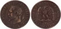 France 2 Centimes Napoleon III - Nude Head - 1854 A Paris