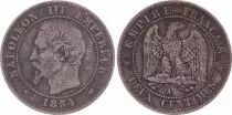 France 2 Centimes Napoleon III - Nude Head - 1854 A Paris