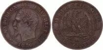 France 2 Centimes Napoleon III - Nude Head - 1856 BB Strasbourg