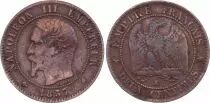 France 2 Centimes Napoleon III - Nude Head - 1857 K Bordeaux