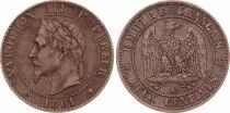 France 2 Centimes Napol&eacute;on III - T&ecirc;te Laur&eacute;e - 1861 A Paris