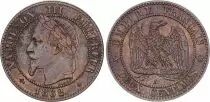 France 2 Centimes Napol&eacute;on III T&ecirc;te Laur&eacute;e - 1862A Paris